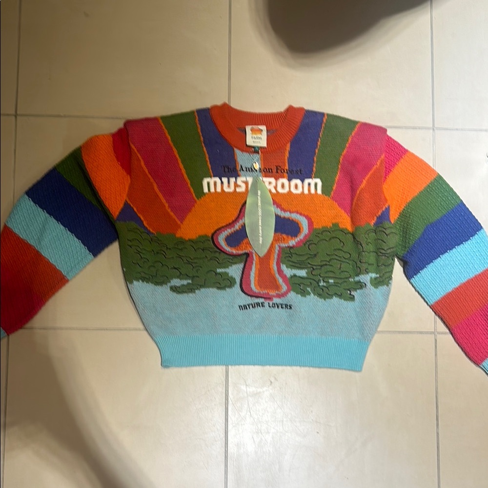 Farm Colorful Mushroom Sweater